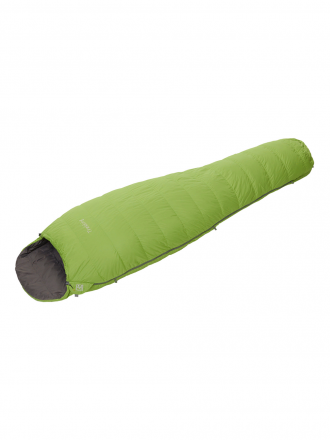 Спальный мешок пуховый &quot;Trekking V2 S&quot; зеленый/серый, Bask